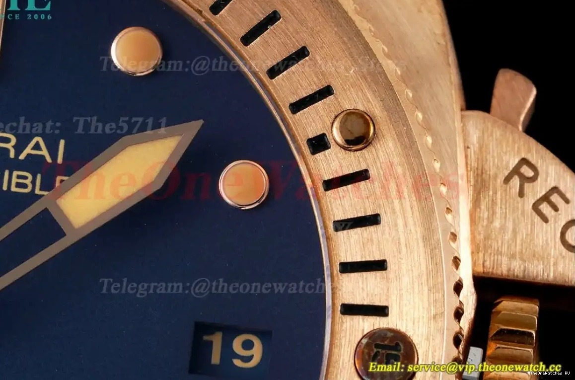 LE Submersible Pam1074 Dial VSF Blue BR Bronzo 42mm P900 0626